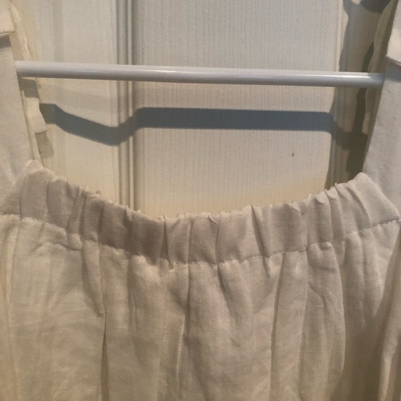 Embroidery linen off white for girl - Picture 6 of 11